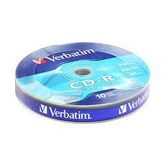 Verbatim cd-r dl 1/10  celofan