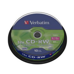 Verbatim cd-rw 8-12x 1/10 spindle