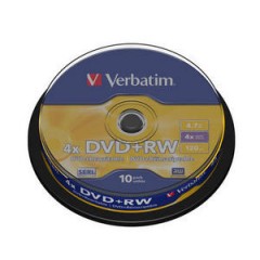 Verbatim dvd+rw 4x 1/10 spindle
